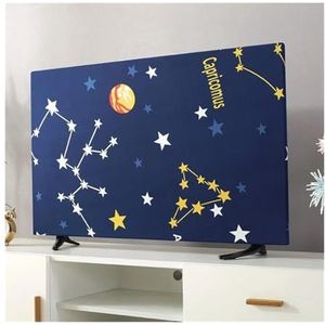WLTYSM Tv-hoes, tv-hoes, bescherming, stofkap, huishouden, hangende tv, stofkap, polyester, afdekdoek, 72-137 cm, universele woningdecoratie, tv-displaybeschermers, L, 94 cm
