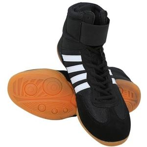 Kraftpaid Antislip boksschoenen, hoge worstellaarzen, worstelschoenen, boksschoenen, comfortabel, ademend, schokdemping, voor vechtsport, boksen, worstelen