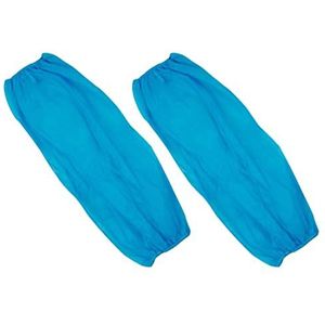 100 X Wegwerpmouwen, Nonwoven Stoffen Overmouwen voor Armbescherming, Thuis/Cleanroom/Schoonheid/Verpleegkundige Armhoezen, 2 Kleuren Optioneel (Kleur: Blauw)
