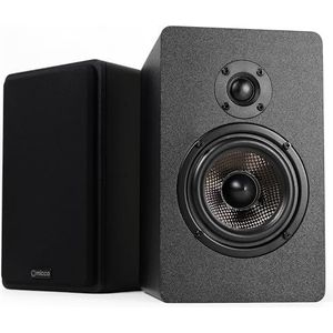 Micca MB42X G2 passieve boekenplankluidsprekers voor thuisbioscoop surround geluid, stereo en passieve Near Field Monitor, 2-weg (zwart, paar)