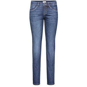 MAC Carrie Pipe jeans met rechte pijpen voor dames, Blauw (New Basic Wash D845), 46W x 32L