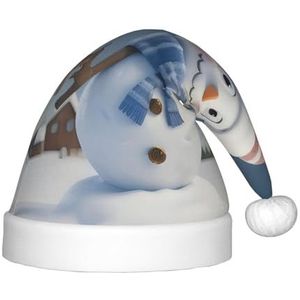 SSIMOO Leuke Sneeuwpop Heerlijke Kinderen Pluche Kerst Hoed - Vakantie Decoratieve Hoed Voor Feesten, Feestelijk Plezier, En Meer
