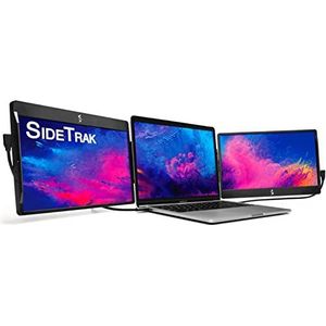 SideTrak Nieuwe draaibare bevestigbare draagbare monitor voor laptop 12,5 inch FHD IPS roterend dubbel laptopscherm | Compatibel met Mac, pc en Chrome | Aangedreven door USB of Mini HDMI (12,5 inch