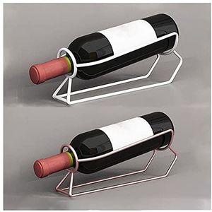 Wijnrek Wijnrek, wijnopslagplank for kabinet kan 1 flessen bevatten, 1 flessen aanrecht roestvrijstalen metalen rode wijnopslaghouder Wijnrekken wijnrek (Size : D)