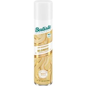 Batiste Droogshampoo Dry Shampoo Brilliant Blonde met een vleugje kleur voor blond haar, fris haar voor alle haartypes, 1 stuk (1 x 200 ml)