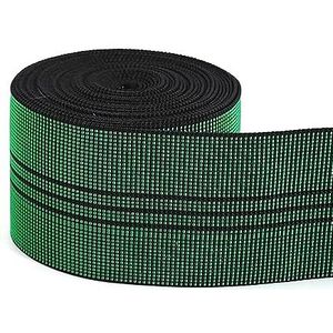 Elastische banden voor naaien, 2/5M 43/50/70mm Breedte Naaien Elastiekjes for Sofa Kussen Decor Lint Tape Singels Kleding Hoge Elastiek Band DIY Accessoire-Groen-43mm,5Meter (Color : Green70mm, Size