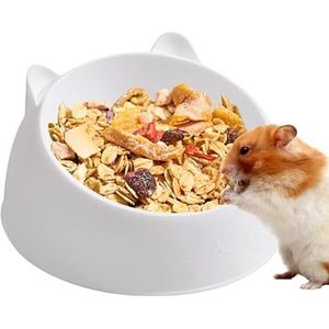 Waterbak voor hamsters, voerbak voor hamsters - Voer- en waterbak voor hamsters,Benodigdheden voor kleine dieren, voorkomen kantelen, voedsel- en waterbak voor kleine dieren Hamster cavia