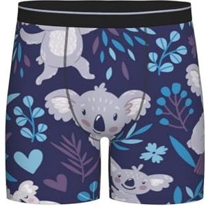GRatka Boxer slips, heren onderbroek Boxer Shorts been Boxer Slip Grappige nieuwigheid ondergoed, schattige koala beren dieren Australië, zoals afgebeeld, L