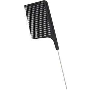Kam met lang haar, kapperskam, puntige kam kapsalon, professionele haarverfkam op hoge temperatuur, snijkam voor haarstyling, permanentkam (zwart)