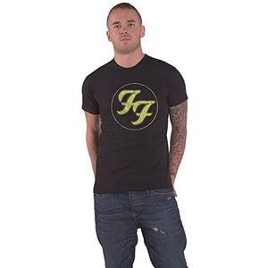 Foo Fighters Logo In Circle T-shirt zwart L 100% katoen Band merch, Bands