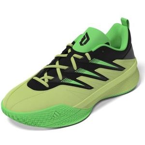 adidas Unisex Dame Certified 3 Basketball Sneaker, Pulse Lime/Black/Screaming Green, 4 US Men