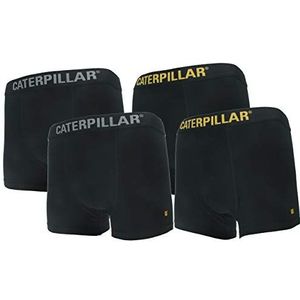 Caterpillar Set van 4 boxershorts voor heren, hoogwaardig katoen (zwart, L)