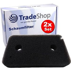 Trade-Shop Set 2 x filter schuimstoffilter compatibel met Miele Edition 111 T8860WP, T8861WP, T8873WP wasdroger - reservefilterset