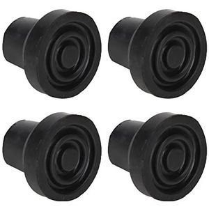 Kruk Tips, 10 stks Cane Tips Skid Resistance Ingebouwde Metalen Spacers Rubber voor Standaard Wandelstokken (12mm)