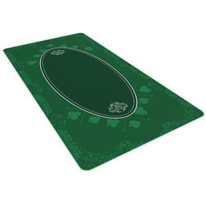 Bullets Playing Cards Universeel tafelkleed voor bordspellen, kaartspellen en gezelschapsspellen - onderlegger groen in 180 x 90 cm voor je eigen speeltafel - Deluxe speelkleed