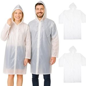 BRAMBLE Herbruikbare Regenponcho met Capuchon en Mouwen voor Volwassenen - Transparant EVA - Lichtgewicht en Compact - Outdoor, Noodgevallen, Kamperen, Wandelen, Concerten, Sportgames, Festivals