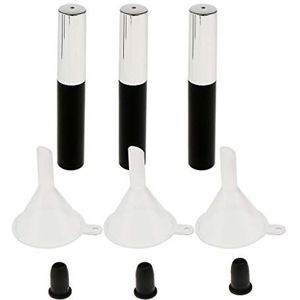 3 stks 4 ml Lege Mascara Buis Met Wimper Wand Rubber Inserts Trechters Set Zwart