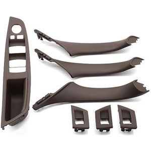 Handgrepen Het Interieur Auto Set Handgrepen Voor Auto-interieurdeuren Voor BMW 5-serie F10 F18 523, 525 En 528, 9 Kleuren, LHD, Beige Zwart Koolstofvezel, 7 Stuks(‎Model a Moka)