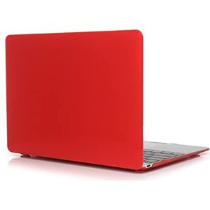 Tabletzakken hoesje Transparante laptophoes compatibel met MacBook 12 inch A1534, klik op slanke harde hoes, volledige beschermhoes Tablet Pc Zaak (Color : Rosso)