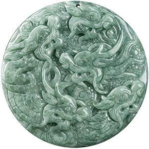 natural jade pendant， Necklace Dragon Pendant Authentic Gem Healing Chakra Meditation Crystal Amulet Lucky Wealth Ward Off Evil Spirits Necklace for Men Women