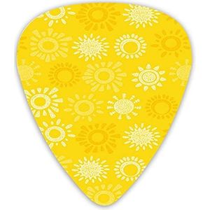 Gitaar Picks Gele Zon Hand Natuur Premium Picks Sampler 12 Packs - Variety Guitar Picks Plectrums