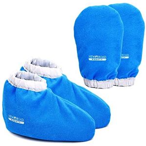 New Road Beauty Paraffine Wax Badhandschoen en Bootie, Geïsoleerde Terry Doek gebruikt voor Paraffine Wax Behandelingen - Blauw