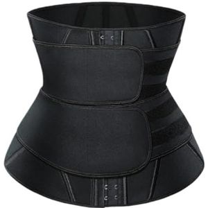 UERBNI waist trainer body shaper for women Women Sauna Waist Trainer 2 In 1 Neoprene Sweat Vest Fitness Corset Slimming Body Shaper Waist Slimming Belt-Black-M