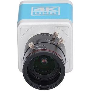 Lens met Handmatige Scherpstelling Webcamvervorming Lage Latentie USB-webcam 4K 30FPS Gratis voor Mediaonderwijs (EU-stekker)