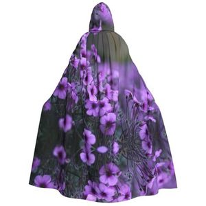 WURTON Lavendel Boeket Carnaval Kostuums Voor Volwassenen Cosplay Cape Kostuums Mantel Met Capuchon Voor Vrouwen Mannen 190Cm