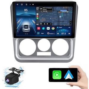 Android 14.0 2 Din Autoradio 9"" Touchscreen Auto Stereo voor Geely CK 2008-2016 met Draadloze Carplay Android Auto GPS navigatie AHD Omgekeerd beeld Stuurwielbediening(P3(2G+32G))