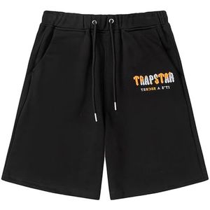 Trapstar Geborduurd Korte Mouwen Voor Heren En Dames,2-delig Compleet T-shirt En Korte Broek,Zomer Casual Trainingspak,45 Stijlen,Unisex Katoenen Sweatshirt En Broek(Color:38 EU,Grootte:M)