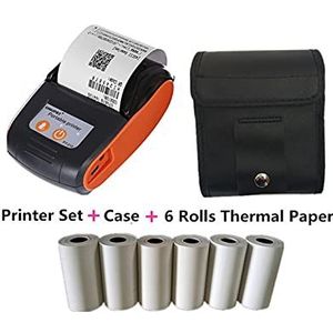 Handheld Inkjet -printer Mini 58mm Papier Bill Pocket Bluetooth-printer Draadloze Draagbare Thermische Ontvangstprinter Mobiel Niet gemakkelijk te vervagen(Grey)