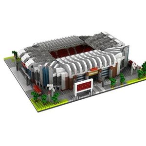 3800 Stuks Micro Blokken Wereldberoemd Gebouw Old Trafford Voetbalstadion Architectuur Bouwstenen Mini Baksteen Speelgoedset Compatibel met Lego