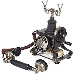 Rotary Dial Telefoons Europese Retro Antieke Telefoon Huishoudelijke Ouderwetse Creatieve Rotary Dial Telefoon Vaste Vaste Vaste Base Type