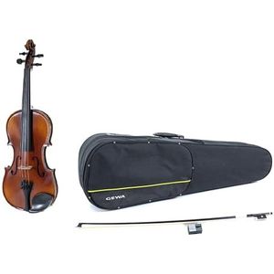 GEWA Viool, vioolset Serie Allegro VL 1 linkshandig - 4/4 speelklaar incl. Formetui, massieve Europese esdoorn en sparren, handgeschilderd, carbon boog, Larsen Aurora snaren