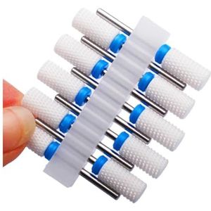 Nagelboorset, Nagelboortjesset for manicure, verpakking van 10 stuks Carbide aardbeinagelboortjes for manicure Gellak verwijderen Multicolor(No66)