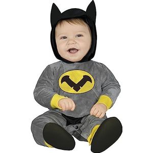 Batman & Robin Kostuums | Superheld Nachtbraker Batboy Kind Kostuum | 12-18 maanden | Carnaval kostuum | Verkleedkleding