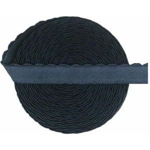 Pluche BH-band Elastische band 3/8 1/2 5/8 10mm 15mm Nylon Schouderband Lingerie Ondergoed Naaiwerk Afwerking 2 5 10 Yard-Marineblauw-10mm-10 Yards