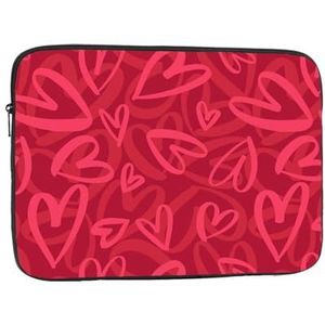 12 inch dikste en lichtste laptophoes, kleine rode liefde hart laptoptas voor 12 inch laptops en tablets