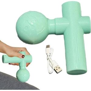 Massager voor Diep Weefsel, Spierontgrendelingsgereedschap | Massagegereedschap met 4 Snelheden USB Oplaadbaar Ontspanningsapparaat, Elektrische Spierontspannende Massager voor Schouders, Rug,