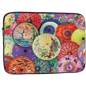 Oliepapier paraplu's laptop sleeve case mode lichtgewicht notebook computer tas schokbestendig laptop case cover aktetas draagtas voor vrouwen mannen 10 inch