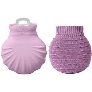 DieffematicRSD Warmwaterkruik Siliconen warmwaterkruik vullen sanitair warmwaterkruik (Color : Purple)