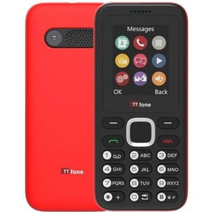 TTfone - TT150 - Mobiele Telefoon - Rood - Dual SIM - Eenvoudig te Bedienen