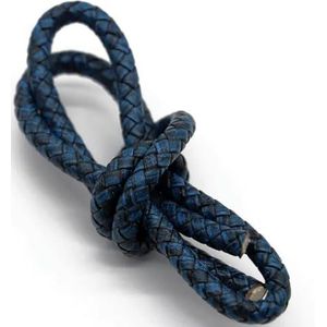 2 meter ronde vintage lederen koorden 3/4/5/6mm koe lederen koord string touw voor armband sieraden maken benodigdheden-vintage blauw-4mm