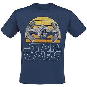 Star Wars Tie Fighter T-shirt blauw S 100% katoen Fan merch, Film