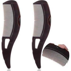 Dongdaping 2-in-1 roos en ontgifting hoofdhuid kam bruin