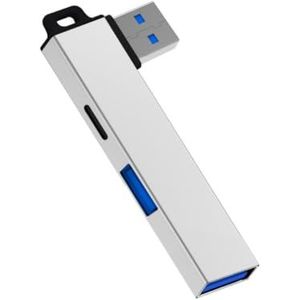 Slanke USB3.0 naar USB-adapter USB3.0 Hub voor universele systeemcompatibiliteit