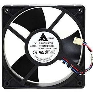 For - High Speed, Low Noise, 141.96 CFM Airflow EFB1248SHE-F00 48V 0.30A 12038 3-Wire Fan LMNCBVYA