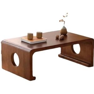 Moderne Woonkamertafel Massief Houten Salontafel Erkertafel Kang-tafel Balkon Eenvoudige Theetafel Chinese Studies-tafel Guqin-tafel Koffietafel(XL)