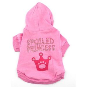 SMALLLEE_LUCKY_STORE Pet Pink Hoodie Hooded Kerst T-shirt Kleine Hond Kleding Kostuum - Verwende Prinses S